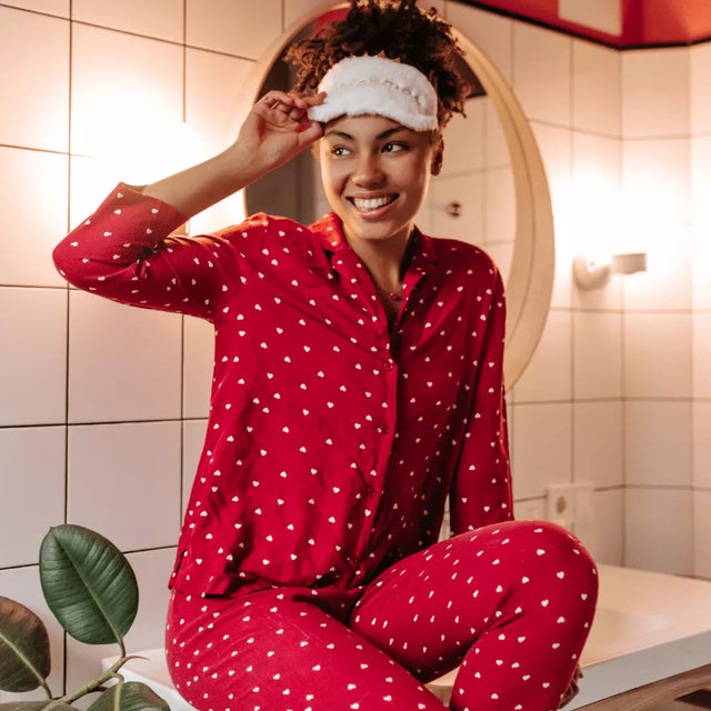 Pigiama lungo 'Minou' - 2 pezzi - ROSA - Donna - 18.00€ - Kiabi Pigiama lungo 'Minou' - 2 pezzi - ROSA - Donna - 18.00€ - Kiabi
