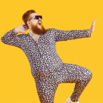 Pigiama Comodo Elastico Pantaloni Pigiama Bambino Stampa Leopardo