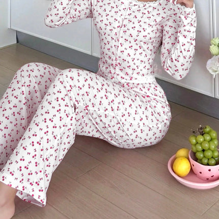 Pigiama Donna Stampa Ciliegie - Dolcezza Fruttata