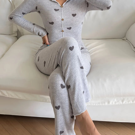 Pigiama Donna Design Cuori - Dolcezza Romantica