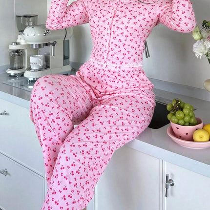 Pigiama Donna Stampa Ciliegie - Dolcezza Fruttata