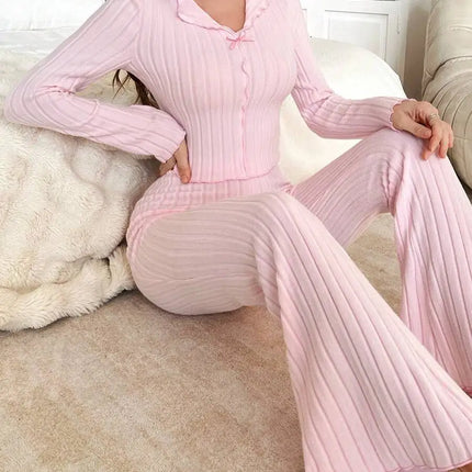 Pigiama Flanella Donna Manica Lunga - Eleganza Calda