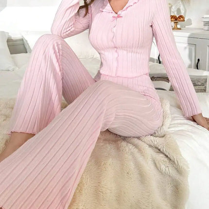 Pigiama Flanella Donna Manica Lunga - Eleganza Calda