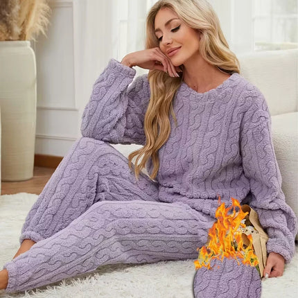 Pigiama in Pile Donna Soffice - Benessere Invernale