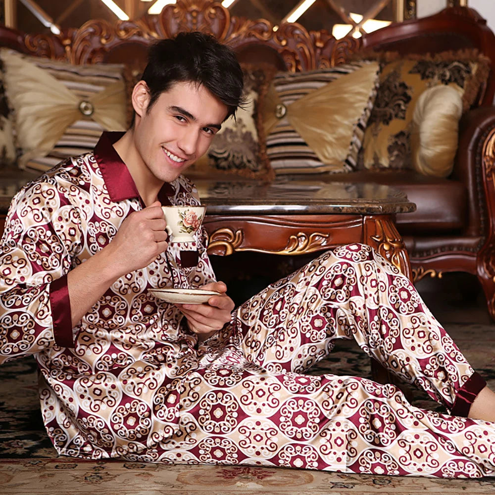 Kurda Da Uomo Con Pigiama See Designs - Abito Tradizionale Indiano In Cotone