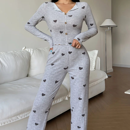 Pigiama Donna Design Cuori - Dolcezza Romantica