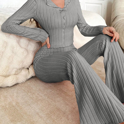 Pigiama Flanella Donna Manica Lunga - Eleganza Calda