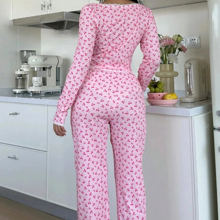 Pigiama Donna Stampa Ciliegie - Dolcezza Fruttata