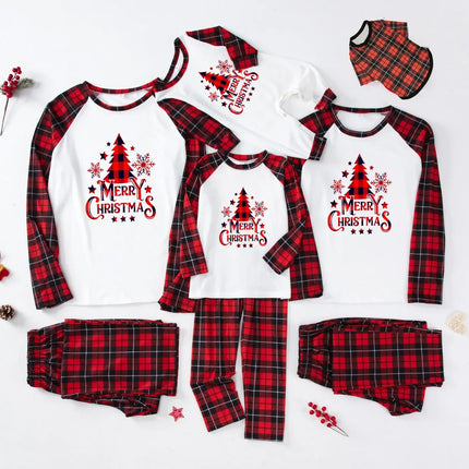 Pigiama Natale Famiglia con Motivo a Tartan Rosso | Nova Pigiama