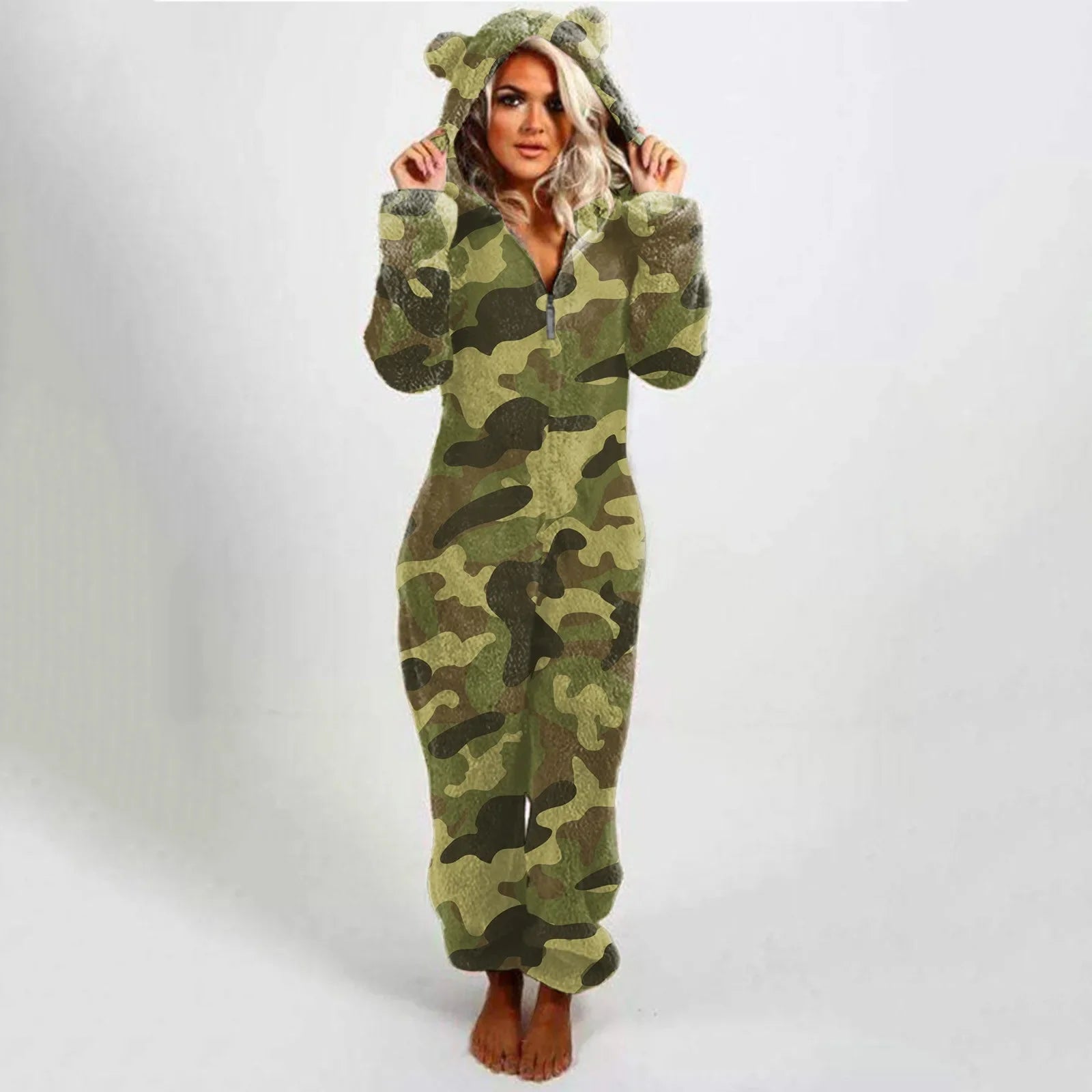 Pigiama Pile Donna Mimetico Stile Militare – Nova Pigiama