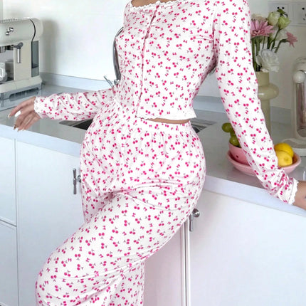 Pigiama Donna Stampa Ciliegie - Dolcezza Fruttata