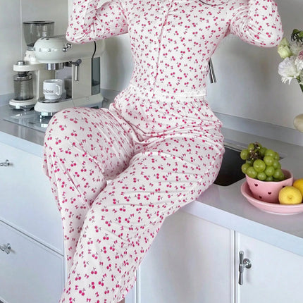 Pigiama Donna Stampa Ciliegie - Dolcezza Fruttata