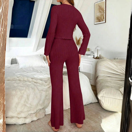 Pigiama Flanella Donna Manica Lunga - Eleganza Calda