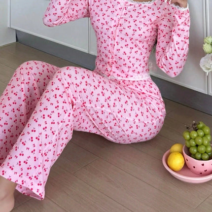 Pigiama Donna Stampa Ciliegie - Dolcezza Fruttata