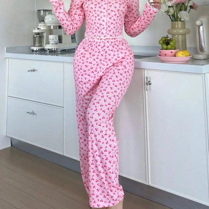 Pigiama Donna Stampa Ciliegie - Dolcezza Fruttata