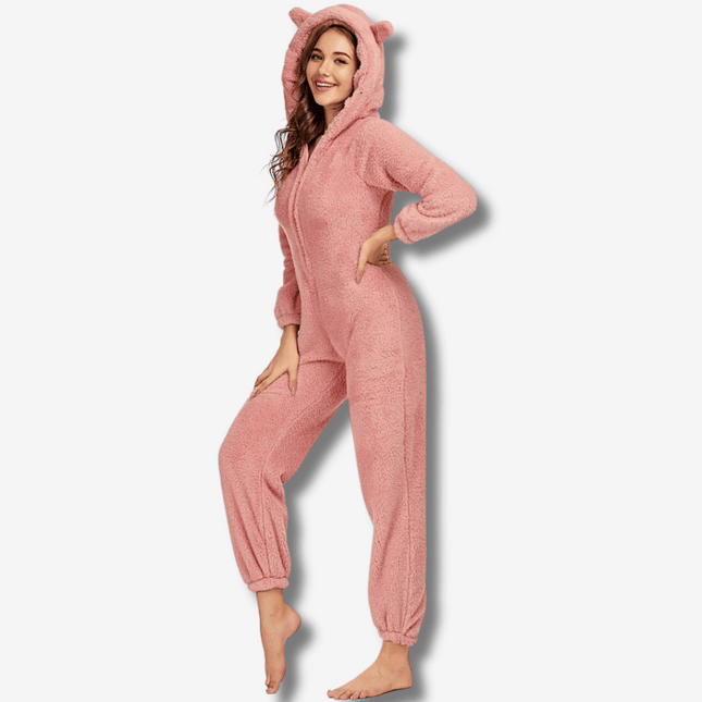 Pigiama Donna Intero Pile Rosa | Nova Pigiama