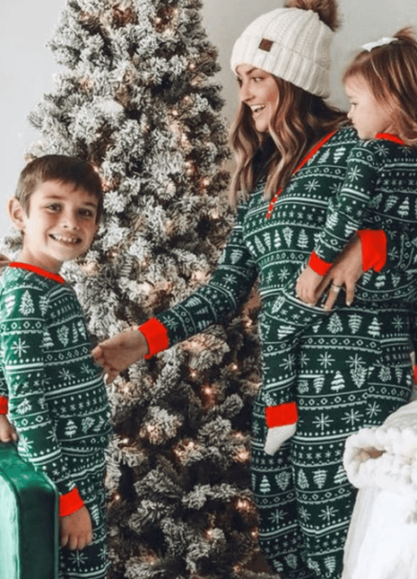 Pigiama Coordinato Famiglia Natale Verde | Nova Pigiama