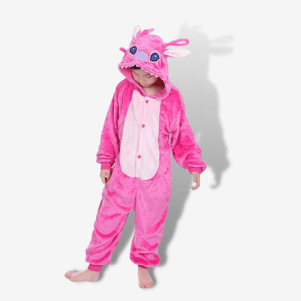 Pigiama Intero Stitch Rosa Bambina Rosa | Nova Pigiama