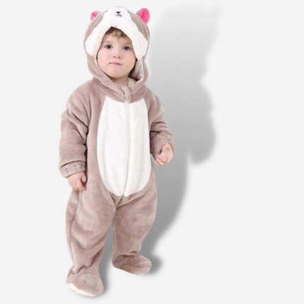 Pigiama Invernale Neonata Beige | Nova Pigiama