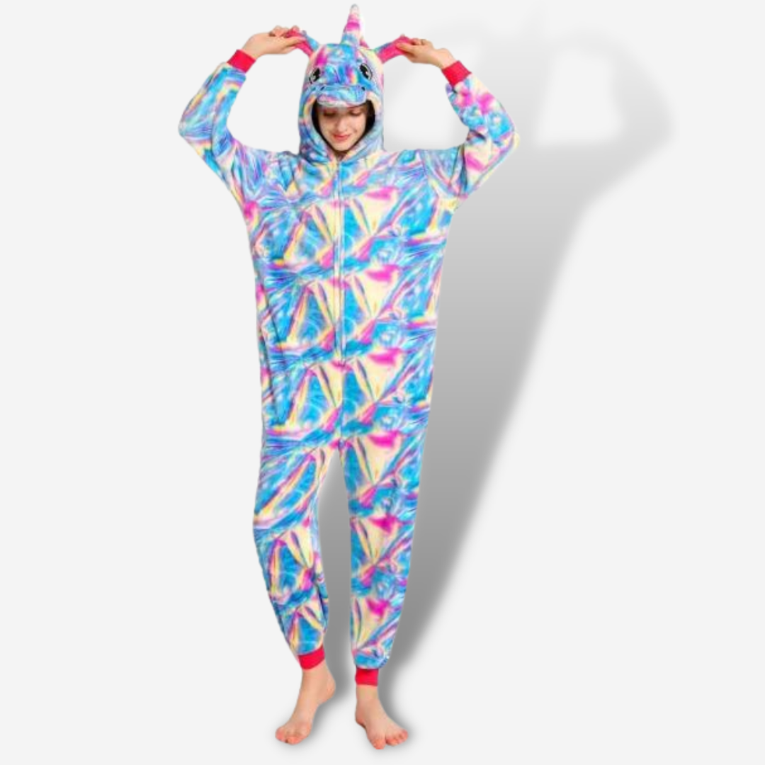 Kigurumi Viola Arcobaleno Unicorno Tutina Arcobaleno Pigiama - Foto 8