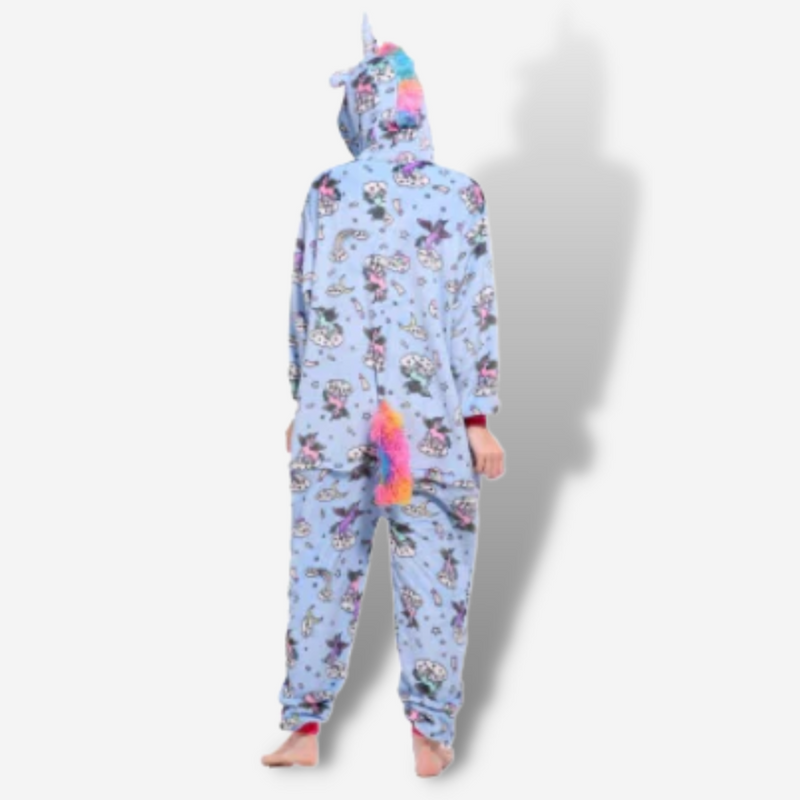 Pigiama Unicorno Per Ragazze 100% Cotone | Set Maglietta E Pantaloncini Tie Dye | Taglie 6-16 Anni - 3