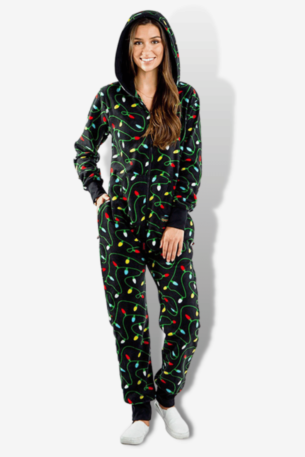 Cappuccio Pigiama Pile Donna Intero Pigiama Donna Invernale Pile