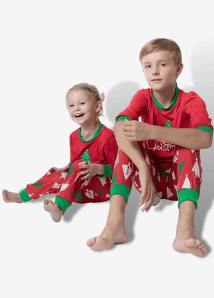 Pigiami Natale Tutta la Famiglia Bambini Rosso | Nova Pigiama