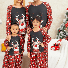 Pigiami Pile Natale Famiglia  con stampa di Renna | Nova Pigiama