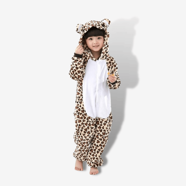 Pigiama Intero Bambino Leopardato Beige | Nova Pigiama